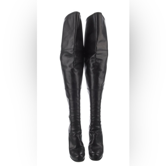 Louis Vuitton Over Knee Zip Up Leather Boot 37 Excellent Condition - Picture 2 of 4